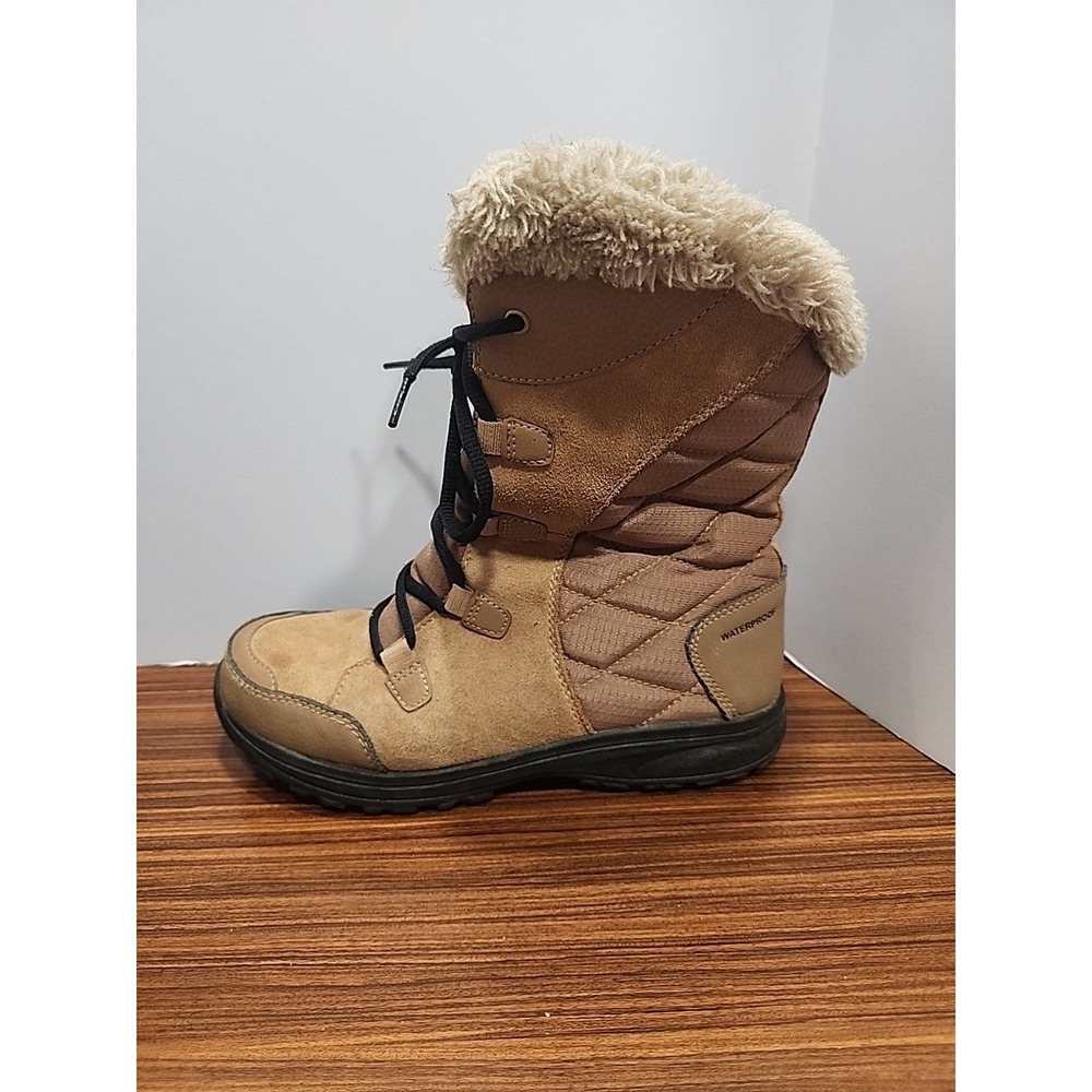 Columbia Ice Maiden II Winter Boots Brown Women's size 8 Warm, Snow, Waterproof - Picture 8 of 11